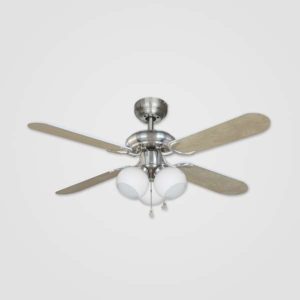 New - 42" Traditional Fan 4 Blades  3 Globe Shades Light