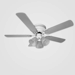 New - 42" Traditional Fan 5 Blades 3 Shades Light