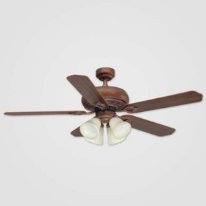 New - 52"  Traditional Fan 5 Blades 4 Shades Light O