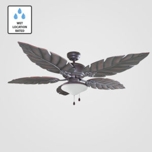 New - 52" Traditional Fan 5 Blades Tear Drop Light